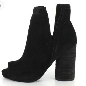 Jeffrey Campbell Oath Peep Toe Bootie Sz 7.5 Black